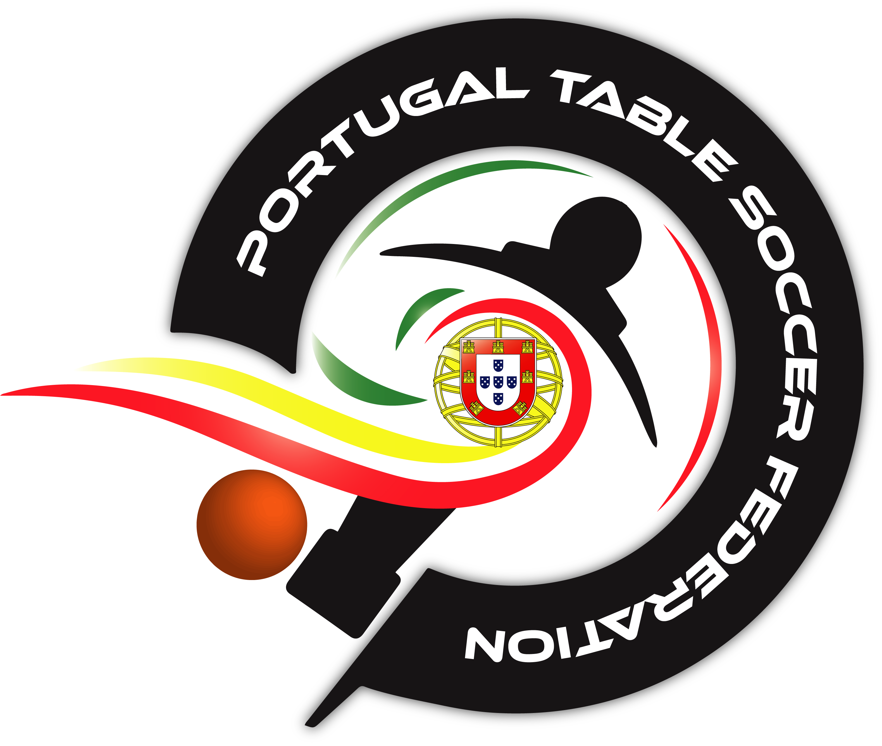 Federação Portuguesa de Futebol Mesa (Matraquilhos) - PTSF - Portugal Table Soccer Federation - Logo Oficial